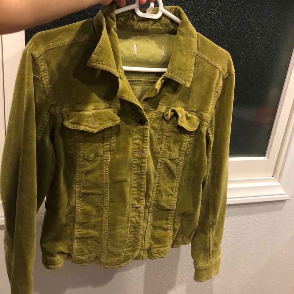 Corduroy green jacket